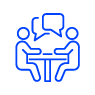 Icône représentant les Cabinets de conseil desservis par notre solution collaborative souveraine pour les secteurs sensibles