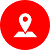Geolocation icon representing a delimited area, symbolising the geofencing functionality.