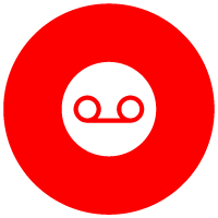 Icon symbolising the recording and traceability of voice communications