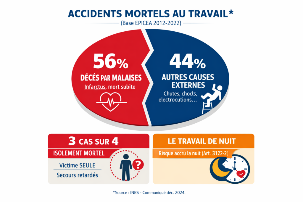travailleurs isolés, accident mortels au travail et malaise des travailleurs isolés